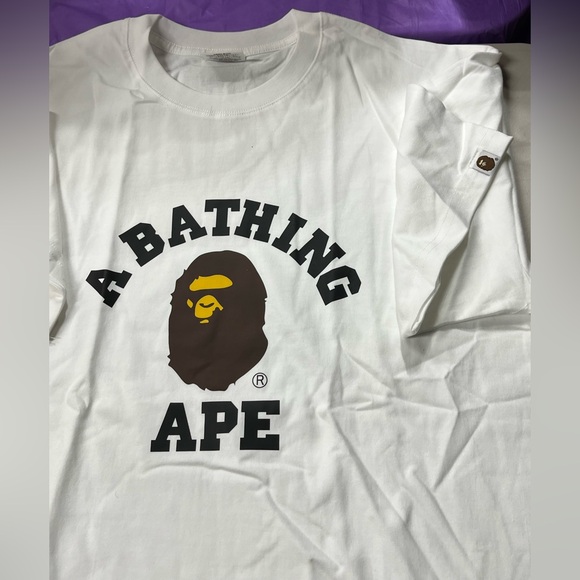A Bathing Ape Bape Men's White T-Shirt Sz XL - Picture 3 of 7